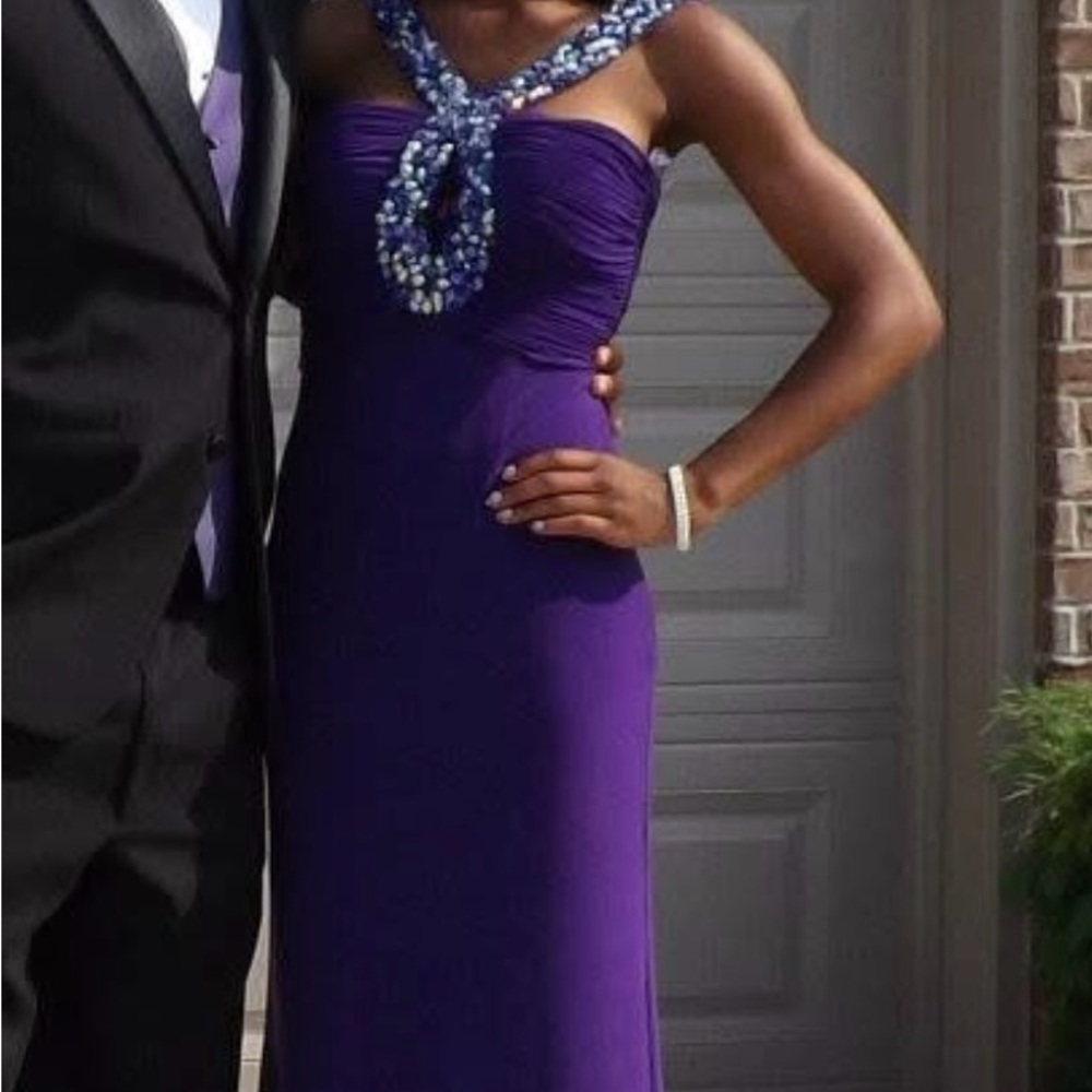 Elegant Purple Evening Gown